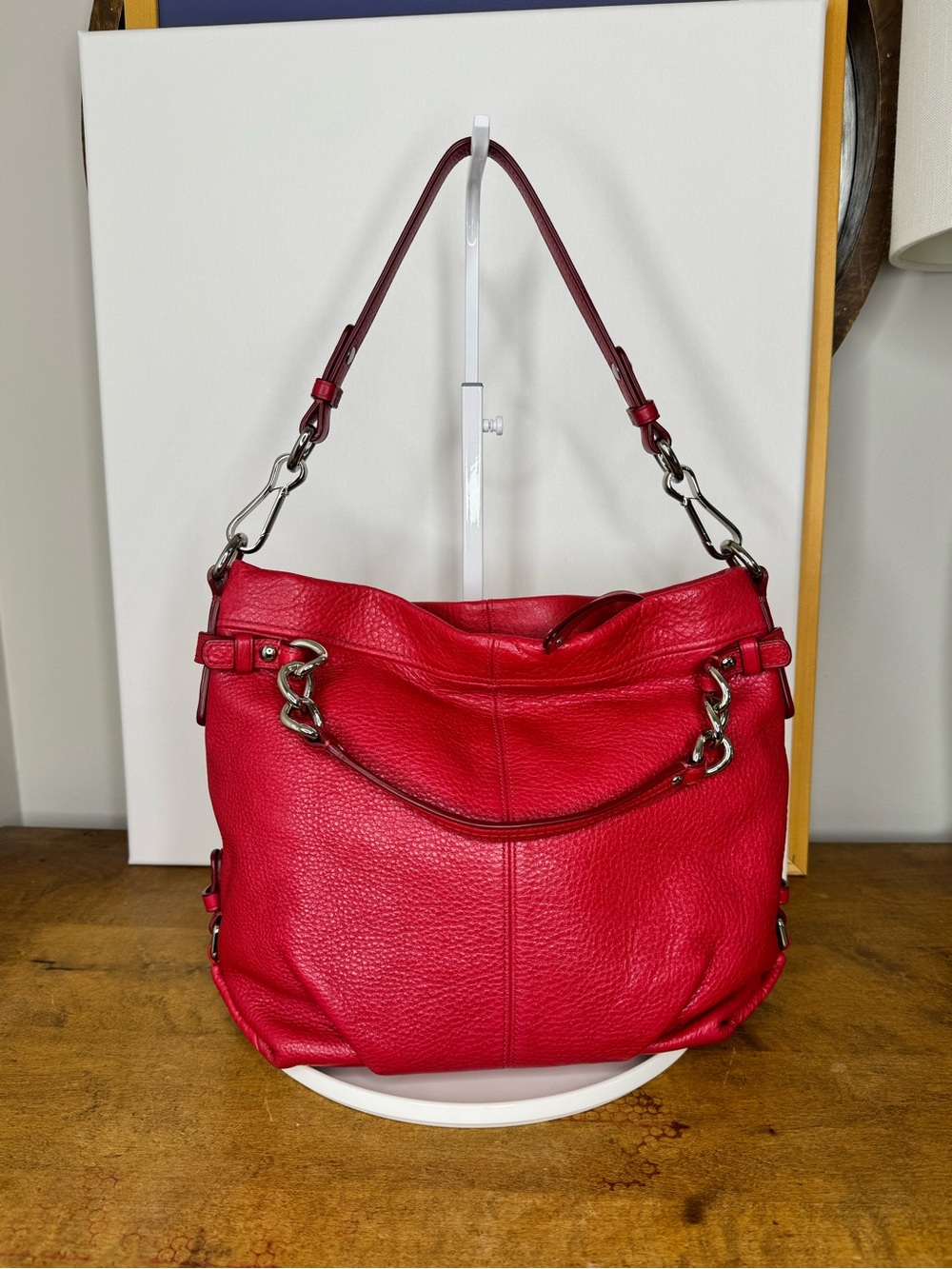 Coach Brooke Pebbled Leather Hobo Bag - Picture 10 of 14